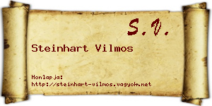Steinhart Vilmos névjegykártya