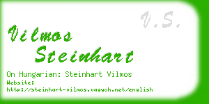 vilmos steinhart business card